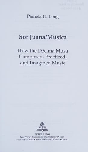 Cover of Sor Juana/música by Pamela H. Long