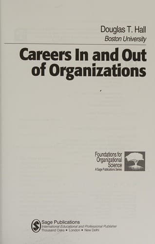 Cover of Careers in and out of organizations by Douglas T. Hall