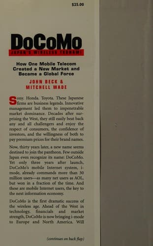 Cover of DoCoMo by John C. Beck