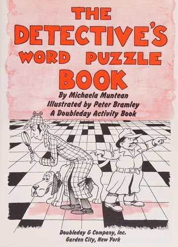 Cover of The detective's word puzzle book by Michaela Muntean