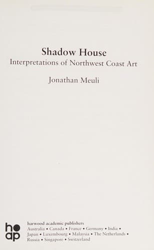 Cover of Shadow house by Jonathan Meuli