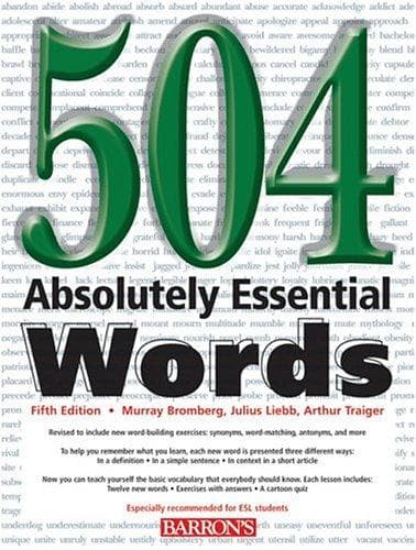 Cover of 504 absolutely essential words by Murray Bromberg