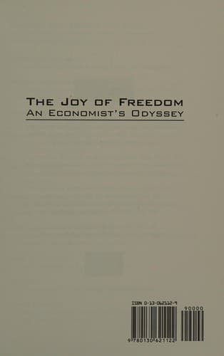 Cover of The joy of freedom by David R Henderson