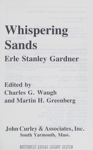 Cover of Whispering sands by Erle Stanley Gardner