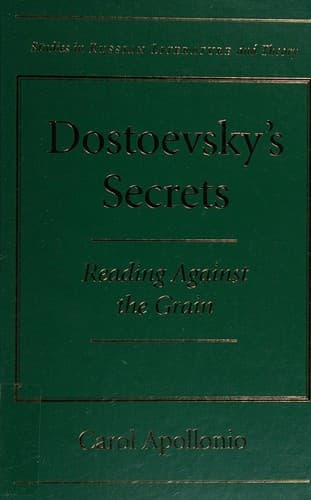 Cover of Dostoevsky's secrets by Carol A. Flath