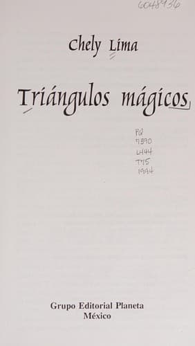 Cover of Triángulos mágicos by Chely Lima