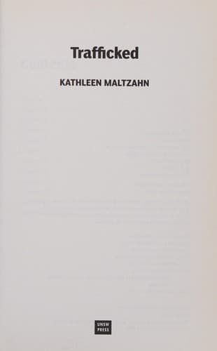 Cover of Trafficked by Kathleen Maltzahn