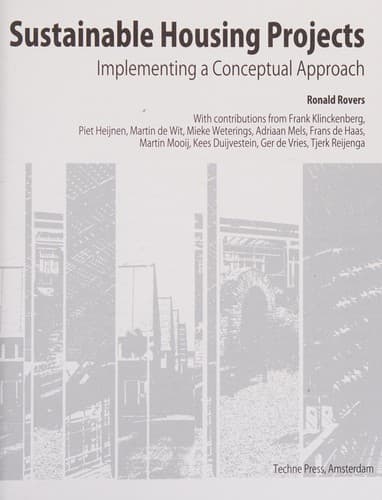Cover of Sustainable housing projects by Ronald Rovers