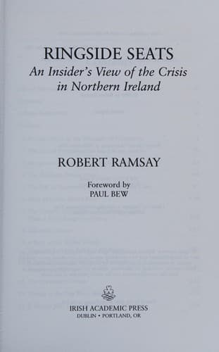 Cover of Ringside seats by Robert Ramsay