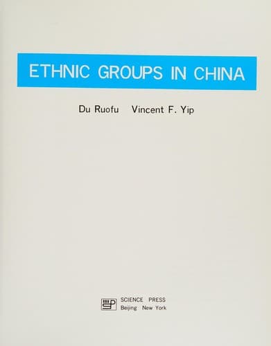 Cover of Ethnic groups in China by Jo-fu Tu