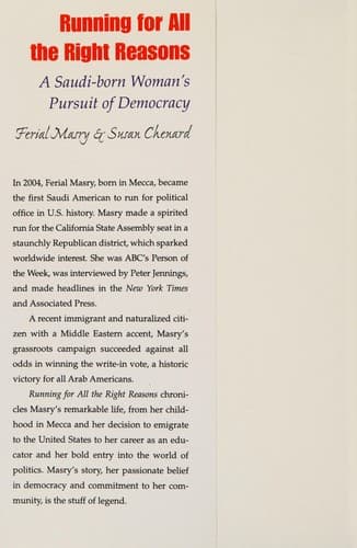 Cover of Running for all the right reasons by Ferial Masry