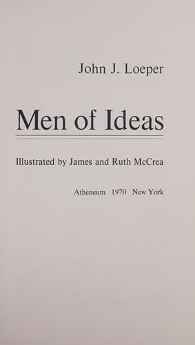 Cover of Men of ideas by John J. Loeper