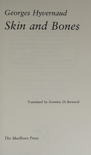 Cover of Skin and bones by Georges Hyvernaud