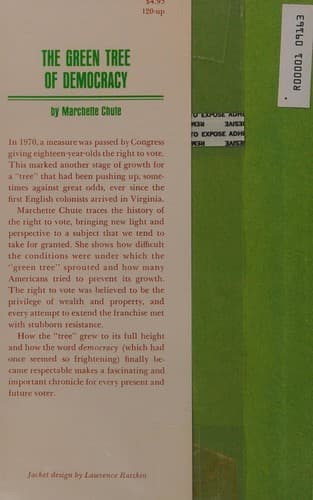 Cover of The green tree of democracy by Marchette Gaylord Chute