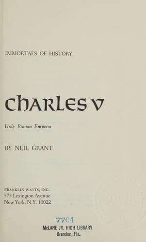 Cover of Charles V, Holy Roman Emperor by Neil Grant