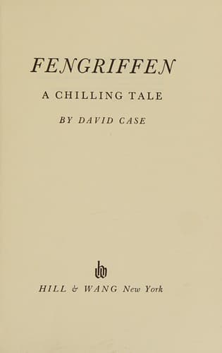 Cover of Fengriffen: A Chilling Tale by David Case