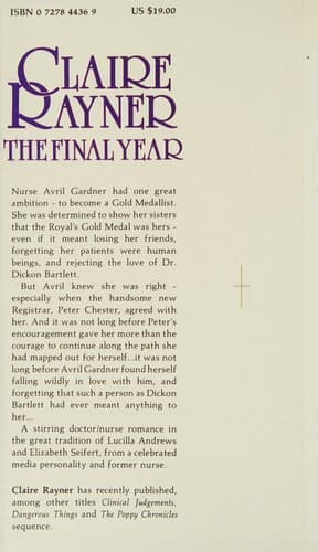 Cover of The Final Year by Claire Rayner
