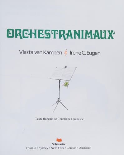 Cover of Orchestranimaux by Vlasta Van Kampen
