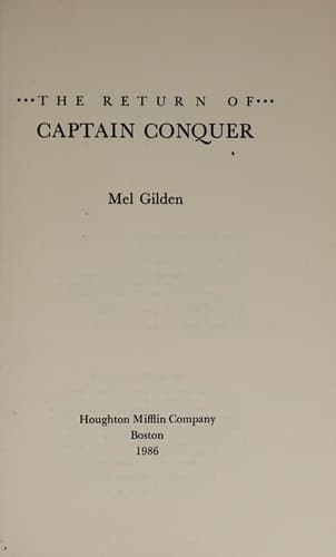 Cover of The return of Captain Conquer by Mel Gilden