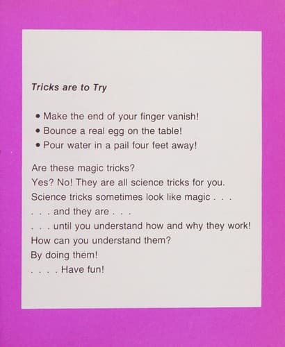 Cover of Science tricks by Laurence B. White