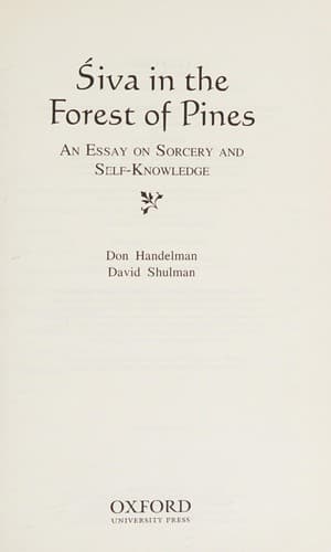 Cover of Śiva in the Forest of Pines by Don Handelman