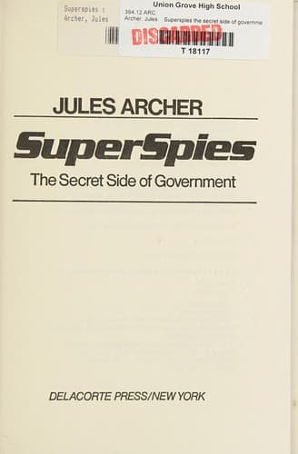 Cover of Superspies by Jules Archer
