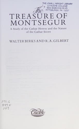 Cover of The treasure of Montsegur by Walter N. Birks