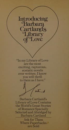 Cover of Vote for Love by Barbara Cartland