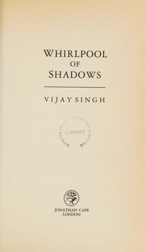 Cover of Whirlpool of Shadows by Singh, Vijay