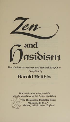 Cover of Zen and Hasidism by Harold Heifetz