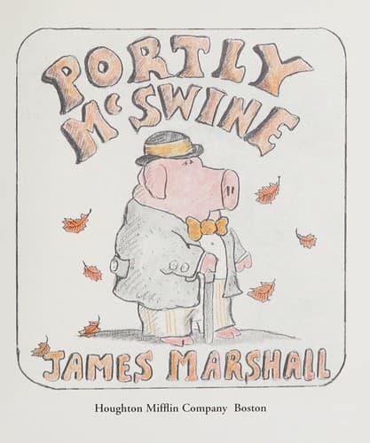 Cover of Portly McSwine by James Marshall