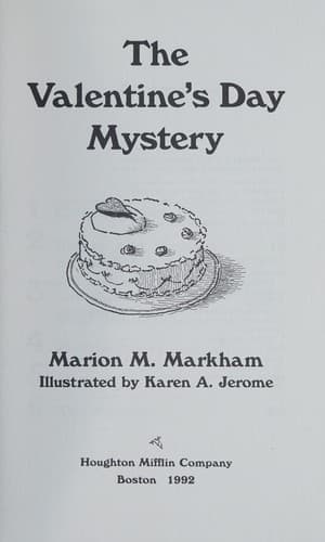 Cover of The Valentine's Day mystery by Marion M. Markham