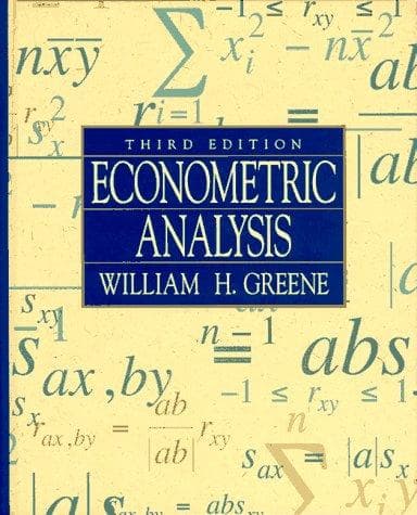 Cover of Econometric analysis by Greene, William H