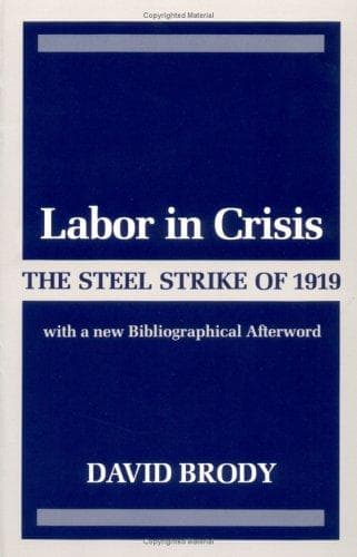 Cover of Labor in crisis by David Brody