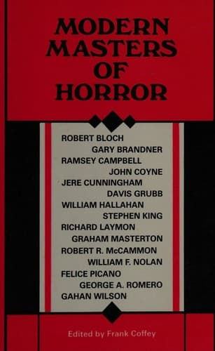 Cover of Modern Masters of Horror by Frank Coffey