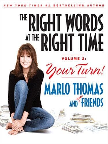 Cover of The Right Words at the Right Time, Vol. 2 by Marlo Thomas