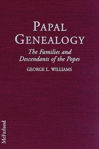 Cover of Papal genealogy by Williams, George L