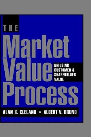 Cover of The market value process by Alan S. Cleland