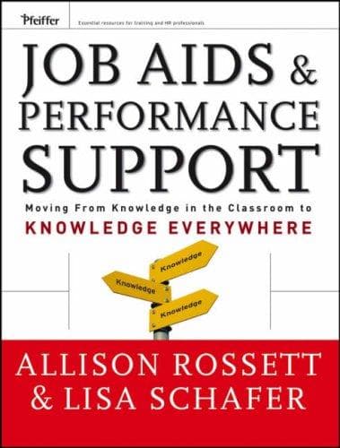 Cover of Job aids and performance support by Allison Rossett