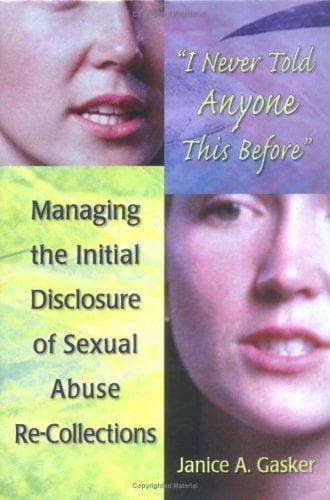 Cover of I never told anyone this before by Janice A. Gasker