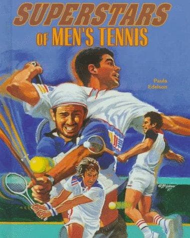 Cover of Superstars of men's tennis by Paula Edelson
