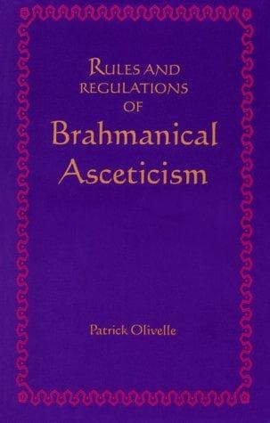 Cover of Rules and regulations of Brahmanical asceticism by Yādavaprakāśa