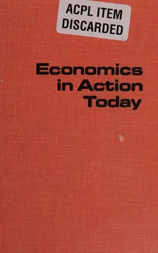 Cover of Economics in action today by Adrian A. Paradis
