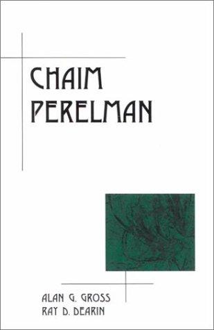 Cover of Chaïm Perelman by Alan G. Gross