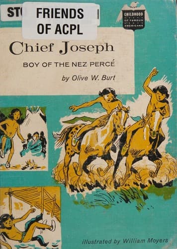 Cover of Chief Joseph, boy of the Nez Percé by Olive Woolley Burt