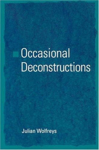 Cover of Occasional deconstructions by Julian Wolfreys