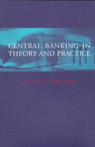 Cover of Central banking in theory and practice by Alan S. Blinder