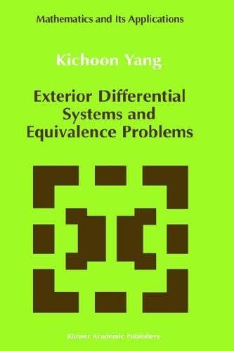 Cover of Exterior differential systems and equivalence problems by Kichoon Yang