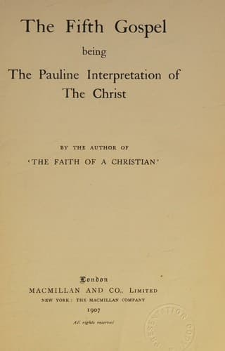 Cover of The fifth Gospel by Hassnain, F. M