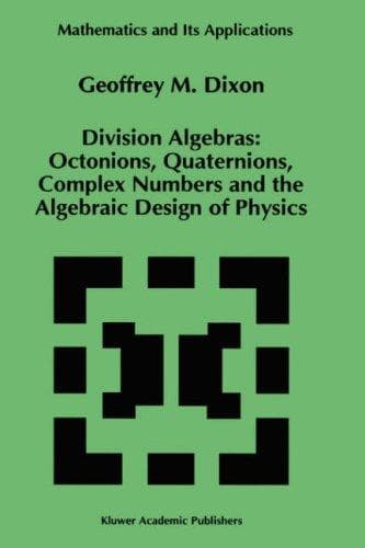 Cover of Division algebras by Geoffrey M. Dixon